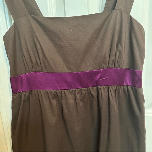 Donna Morgan Women's Dress Size 10 Brown Purple Sash Cocktail Party - Picture 10 of 10
